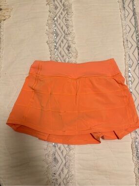 lululemon athletica Orange Athletic Skort